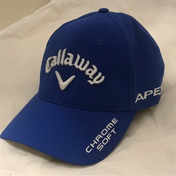 Callaway - Chrome Soft,Mavrik,Apex,Odyssey Adjustable Blue Polyesther Golf Cap - Picture 4 of 14